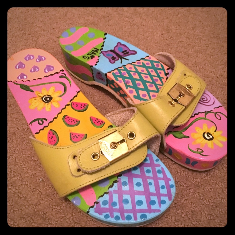 Hand painted Dr Scholl’s
